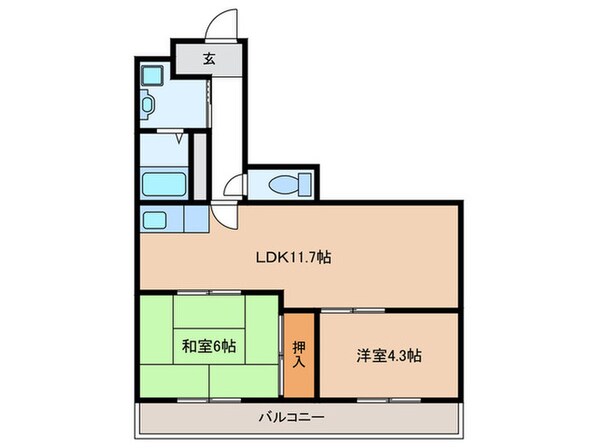 サムティ南多聞台の物件間取画像